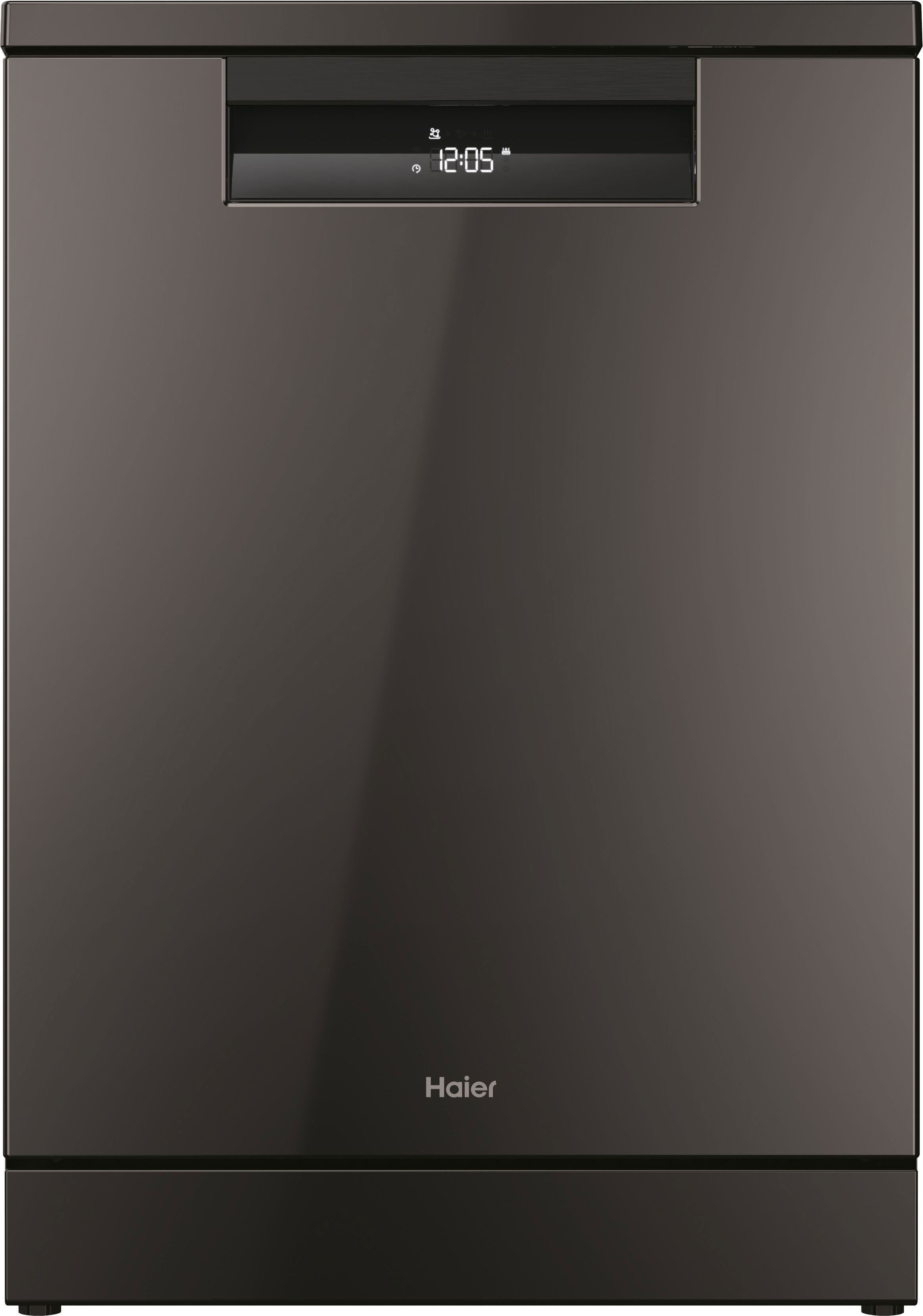 Haier XF 4A4M4PDA-80 Freestanding Dishwasher - 14 Place Settings - Silver - WiFi Enabled
